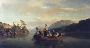 Ilta Krøderenissä tekijältä Adolph Tidemand