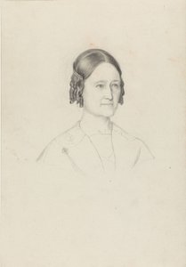 Taiteilijan vaimo, Johanne Tidemand tekijältä Adolph Tidemand