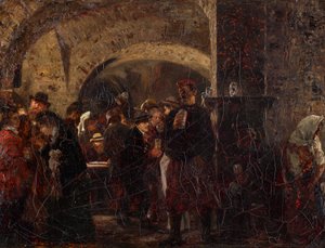 Esterházykeller Wienissä tekijältä Adolph Menzel