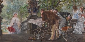 Matkasuunnitelmat. 1875 tekijältä Adolph Menzel