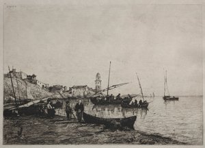 Kalastusveneiden paluu Colliouressa, lähellä Espanjan rajaa, 1878.
