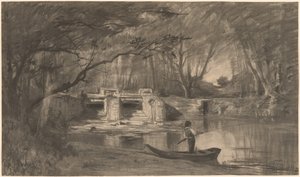Metsäinen lampi Levaux