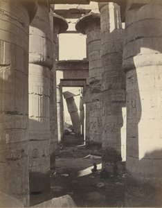 Ylä-Egypti, Hypostyle Hall Karnakissa, n. 1870. tekijältä Adolphe Braun