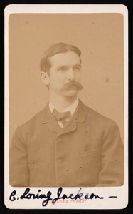 Charles Loring Jacksonin muotokuva 1847-1935, noin 1887. tekijältä Adolphe Braun