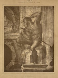 Rooma - Vatikaanin palatsi, Sikstuksen kappeli, Michelangelo tekijältä Adolphe Braun