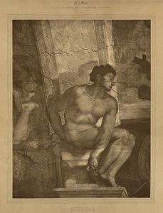 Rooma - Vatikaanin palatsi, Sikstuksen kappeli, Michelangelo tekijältä Adolphe Braun