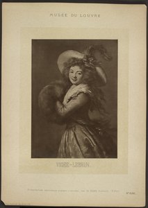 [Vigee-Lebrunin maalaama omakuva, Louvren museo] tekijältä Adolphe Braun