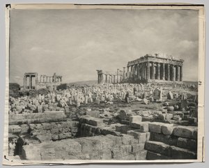Näkymä Parthenonille tekijältä Adolphe Braun and Co.