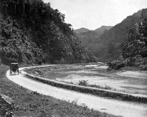 Road to Bog Walk, Jamaika, 1905. tekijältä Adolphe Duperly and Son