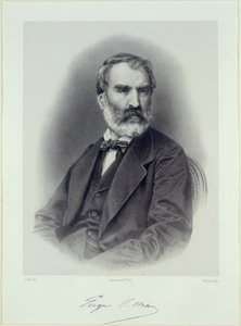 Muotokuva kirjailija Eugène Pelletanista 1813-1884. tekijältä Adolphe Guillon