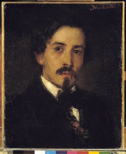 Taidemaalari Ferdinand Violan oletettu muotokuva, 1859 (öljy kankaalle) tekijältä Adolphe Joseph Thomas Monticelli