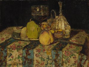 Asetelma: Hedelmät, c. 1880 tekijältä Adolphe Joseph Thomas Monticelli