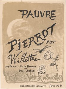 Adolphe Léon Willetten Pauvre Pierrot -juliste tekijältä Adolphe Leon Willette