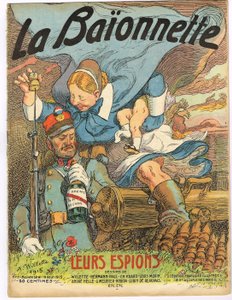 Kansi "" La Baionnette ", Satirique en Colors tekijältä Adolphe Leon Willette