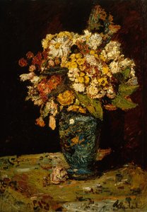 Kukat sinisessä maljakossa, 1879-1883.