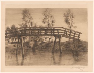 Silta Silta (II) (otsikko esineessä) tekijältä Adolphe P.H J. van Weezel Errens (signed by artist)