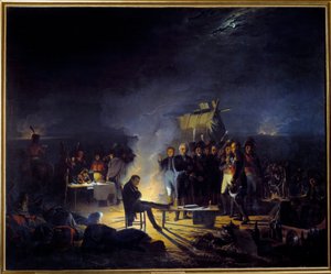 Napoleon I:n bivouac Wagramin taistelukentällä (5.-6.7