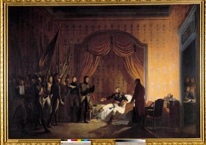 Ensimmäinen Italian kampanja (1796-1797): "" Napoleon Bonaparte (1769-1821) otti Millesimossa vastaan kenraalien Marmontin ja Jean Andoche Junotin (Jean-Andoche) esittämät Austrosard-liput Montenotten taistelussa ja Cossaria vangittuna ( 1771-1813)