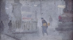 Study for Base of Statues, Albert Square, n. 1910 (öljy aluksella)