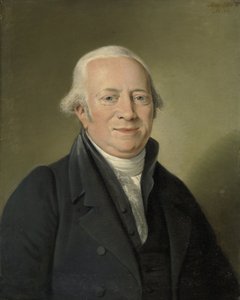 Cornelis Sebille Roos (1754-1820), Amsterdamin taidekauppias ja Nationale Konst-Galleryn pitäjä Huis ten Boschissa, Haagissa tekijältä Adriaan de Lelie