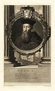 Reginald Pole (1500-1558) (kaiverrus) tekijältä Adriaan van der (after) Werff