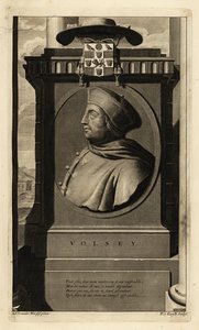 Thomas Wolsey (1473-1530) (kaiverrus) tekijältä Adriaan van der (after) Werff