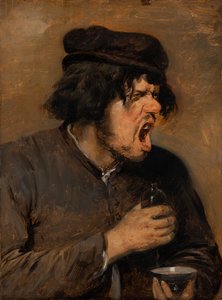 Karvas juoma, n. 1636-38 (öljy tammella) tekijältä Adriaen Brouwer