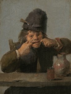 Youth Making a Face, c. 16321635. tekijältä Adriaen Brouwer