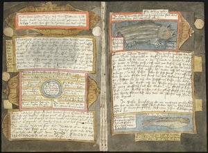 Adriaen Coenenin Visboeck - KB 78 E 54 - folio 370v (vasen) ja 371r (oikea)