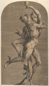 Mercury Abducting Psyche, n. 1621. tekijältä Adriaen Collaert