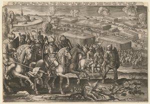 Turkin armeija Wienin piiritys, 1529 tekijältä Adriaen Collaert