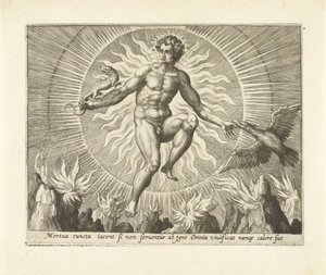 ilotulitus The Four Elements (sarjan nimi) tekijältä Adriaen Collaert