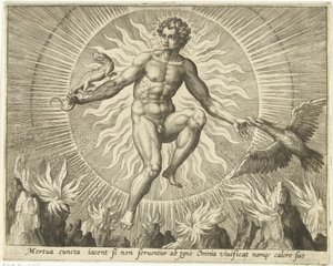 ilotulitus The Four Elements (sarjan nimi) tekijältä Adriaen Collaert