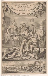 Ranskan reformoitu kirkko joutui ihmisen kimppuun vitsauksella Nimisivu: E. Benoist, Vrankrijkin reformoitujen kirkkojen historia, 1696