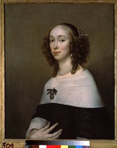 Portrait de femme (Naisen muotokuva). Adriaen Hannemannin maalaus (Adrien Hanneman tekijältä Adriaen Hanneman