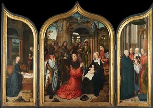 Syntymä, Maagien palvonta, Esittely temppelissä, 1510-12.