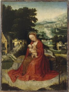 The Rest on the Flight to Egypt, n.1520-30 (öljy paneelissa)