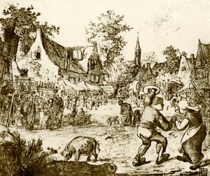 Hollantilainen tivoli tekijältä Adriaen Jansz. van Ostade