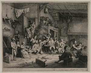 Tanssi majatalossa, 1652. tekijältä Adriaen Jansz. van Ostade