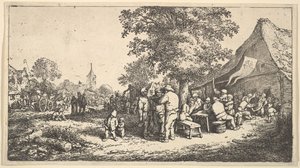 Kermess suuren puun alla, 1610-85. tekijältä Adriaen Jansz. van Ostade
