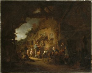 Vanha viulunsoittaja, 1641 tekijältä Adriaen Jansz. van Ostade