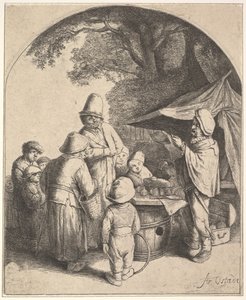 The Quack, 1610-85. tekijältä Adriaen Jansz. van Ostade