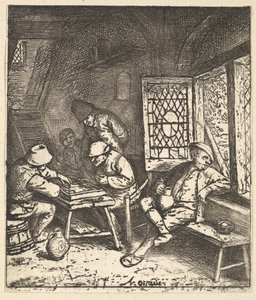 Tric Trac Players, 1610-85. tekijältä Adriaen Jansz. van Ostade