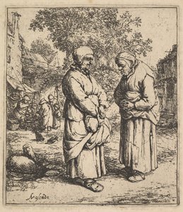 Kaksi juorua, 1610-85. tekijältä Adriaen Jansz. van Ostade