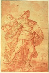 Huonekalut ja erilaiset esineet 1100- ja 1300-luvuilta tekijältä Adriaen Pietersz van de Venne