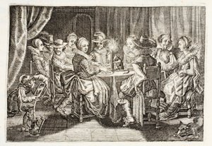 Habit tekee kovettumia, kuvitus Johannes de Brunen (1589-1658) teoksesta 