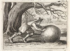 Kunnia ja hyve, kuvitus Johannes de Brunen (1589-1658) teoksesta "Emblemata of Zinne-werk", Jan Jacobs Schipper, Amsterdam, 1661. tekijältä Adriaen Pietersz van de Venne