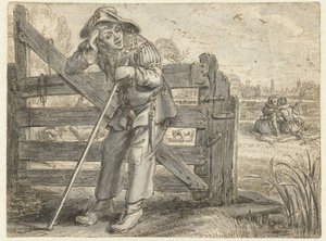 Fat Leendertin ja Lijsje Teuniksen hullu rakkaus Joncker Maertenin kanssa tekijältä Adriaen Pietersz van de Venne