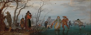 Talvi (huvi jäällä) tekijältä Adriaen Pietersz van de Venne