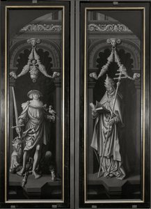 Pyhän Pancrazion triptyykki, suljetut paneelit (öljy puulle tekijältä Adriaen Ysenbrandt